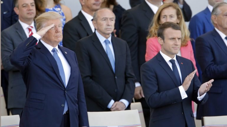 O presidente francês chegou esta segunda-feira a Washington e a visita oficial estende-se até quarta-feira
