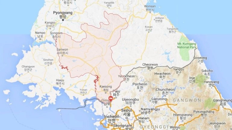 O acidente ocorreu na província de Hwanghae, a sul de Pyongyang, na Coreia do Norte