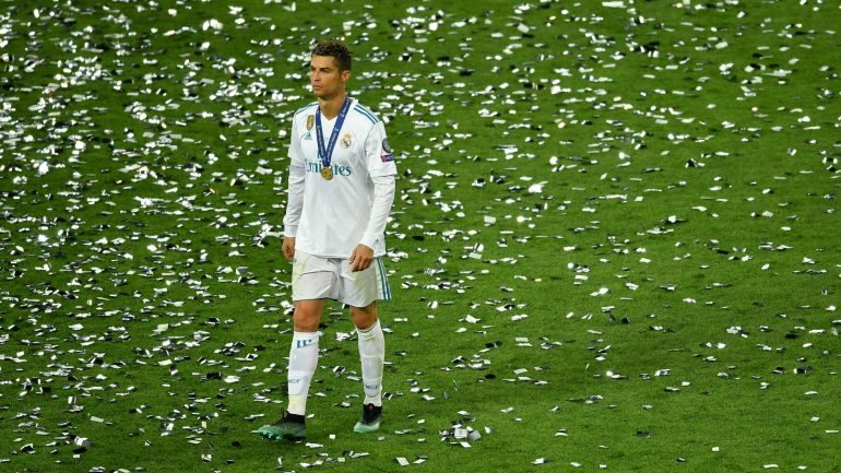 Cristiano Ronaldo ganhou a sua quinta Champions na carreira, a quarta pelo Real Madrid nos últimos cinco anos
