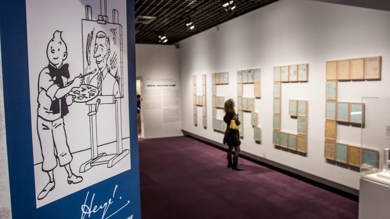 As duas tiras de banda desenhada, assinadas pelo &quot;pai de Tintim&quot; Hergé, foram adquiridas por um colecionador de Bruxelas