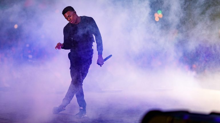 Vince Staples atuou no festival Coachella em abril deste ano. O rapper preferiu não ser fotografado durante a sua atuação no NOS Primavera Sound. Aqui,