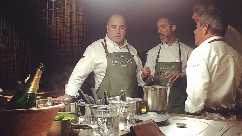 Os chefs Henrique Sá Pessoa, Rui Paula e Vítor Sobral prepararam um jantar exclusivo para apresentação do TheFork Insider