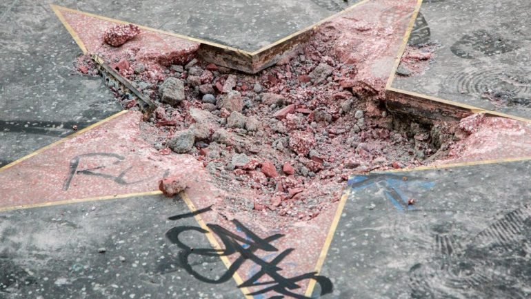 No final de julho, a estrela de Donald Trump no Hollywood Walk of Fame foi destruída