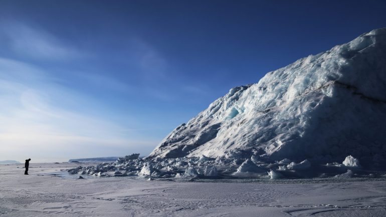 A NASA (agência espacial norte-americana) continua a monitorizar a perda de gelo no Ártico