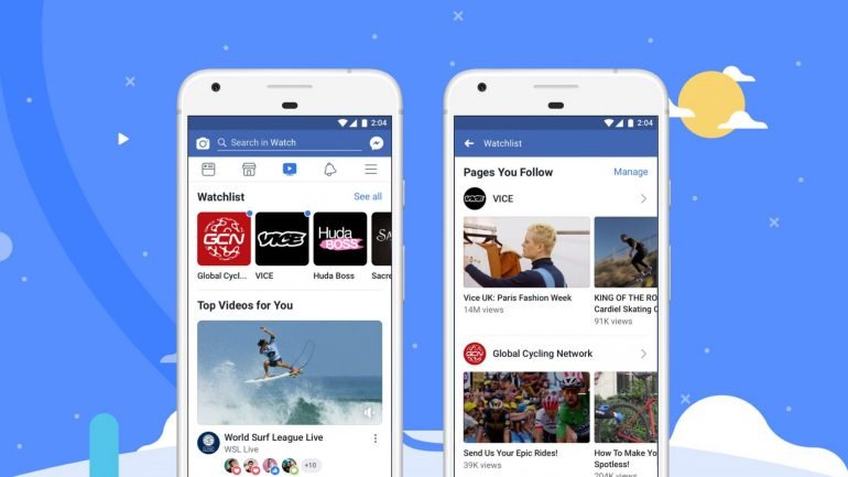 O Facebook Watch foi lançado nos Estados Unidos em agosto de 2017