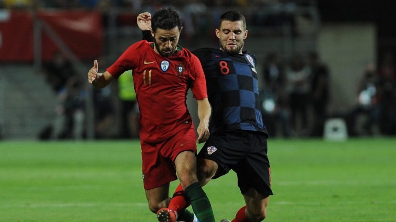 Bernardo Silva foi o melhor em campo com a bola nos pés, liderando o jogo português na primeira parte