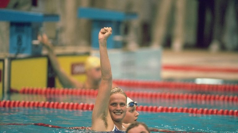 A nadadora alemã teve uma carreira curta, mas que durou o suficiente para conquistar um lugar na história