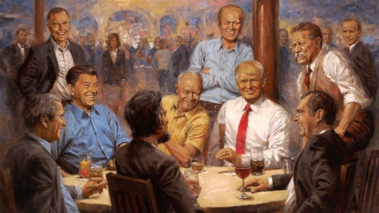 &quot;Clube Republicano&quot;: onze presidentes republicanos dos Estados Unidos