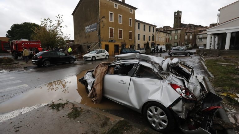 O Governo francês reconheceu o estado de desastre natural em mais de 120 municípios na região de Aude