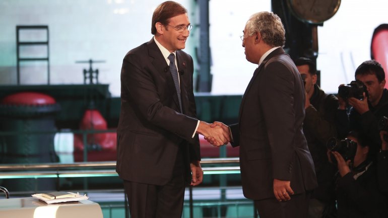 Pedro Passos Coelho e António Costa (Foto: Leonardo Negro / Global Imagens)