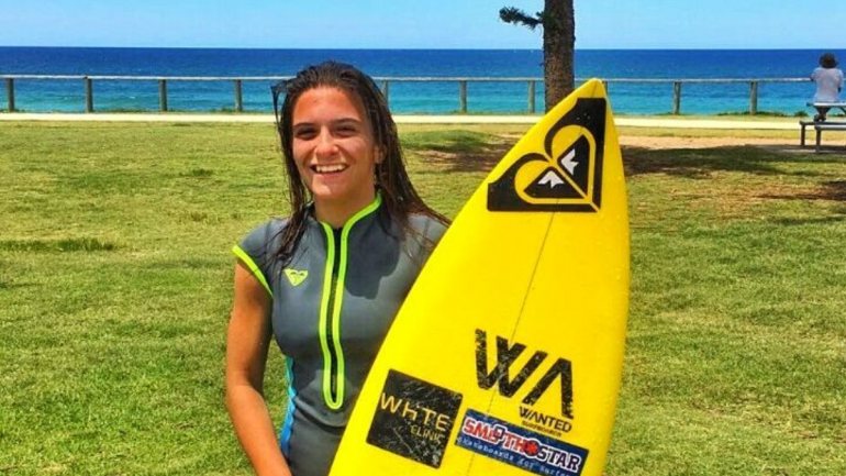 A surfista portuguesa Mariana Rocha Assis (fotografia retirada da sua página no Facebook)