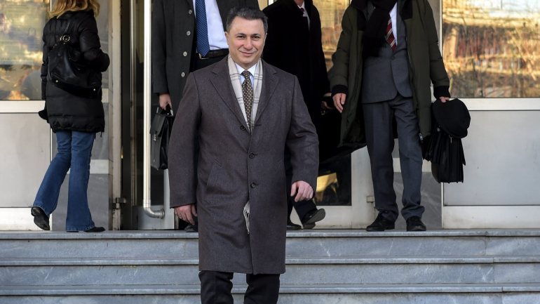 Nicola Gruevski, ex-primeiro-ministro da Macedonia, está indiciado em processos por corrupção, abuso de poder ou escutas ilegais.