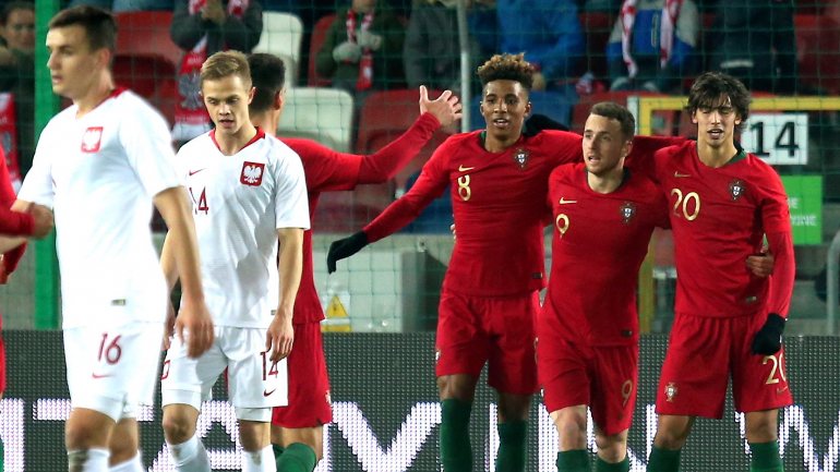 A seleção portuguesa de futebol de sub-21 venceu a Polónia por 1-0