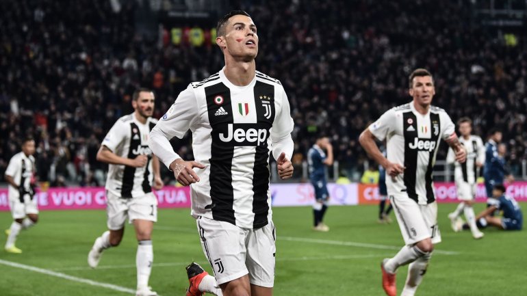 Cristiano Ronaldo inaugurou marcador frente à SPAL e apontou o décimo golo da temporada pela Juventus, nono na Serie A