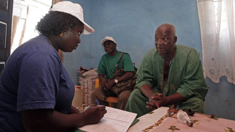 Recolha de dados em Bissau para o terceiro recenseamento