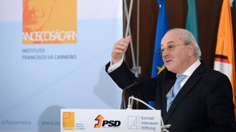 O  presidente do Partido Social Democrata - PSD, Rui Rio, a discursar durante a conferência “Princípios e valores de Sá Carneiro no séc. XXI”, que decorreu no Porto, dia 2 de dezembro de 2018