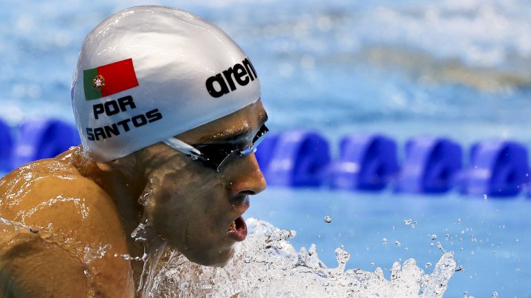 O nadador português Alexis Santos quando garantiu um lugar nas meias-finais dos 200 metros estilos dos Jogos Olímpicos Rio 2016, ao ser 12.º nas eliminatórias