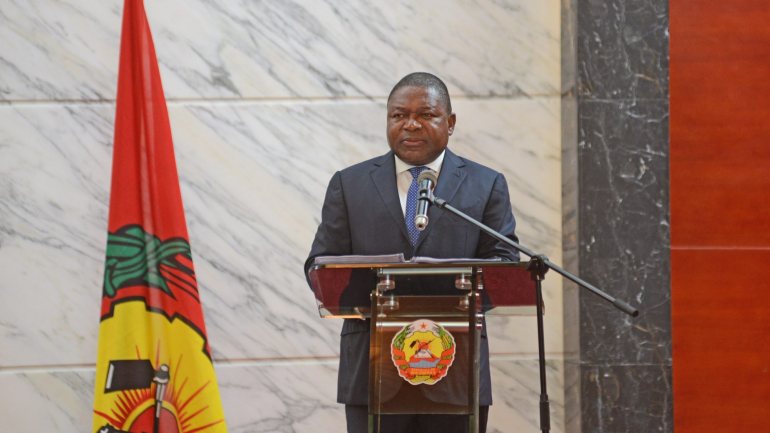 O Presidente moçambicano, Filipe Nyusi