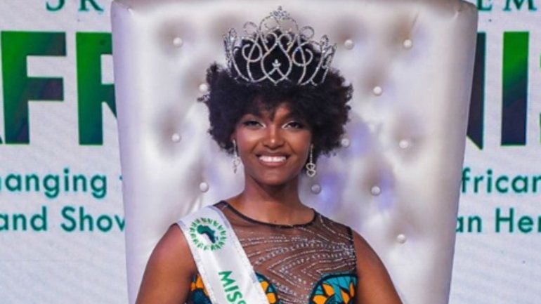 Dorcas Kasinde, 24 anos, é a nova Miss África (fotografia: instagram)