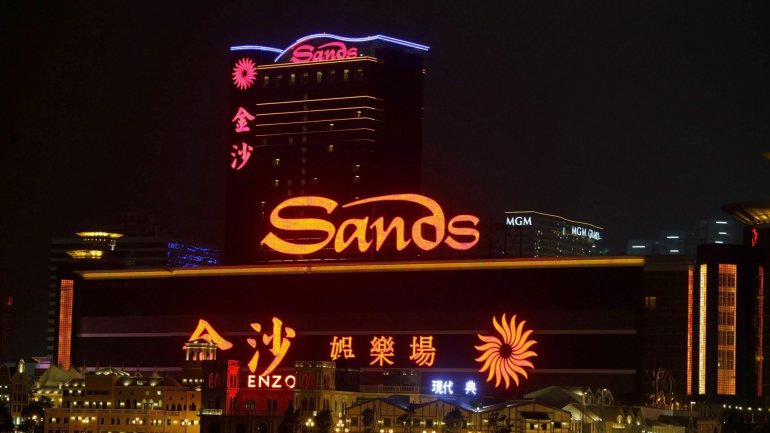 Vista para o casino Sands em Macau