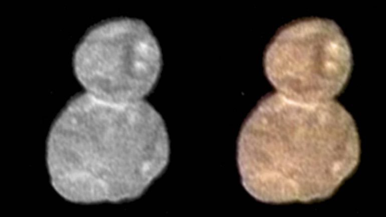 As imagens divulgadas pela NASA mostram o formato do 'Ultima Thule?