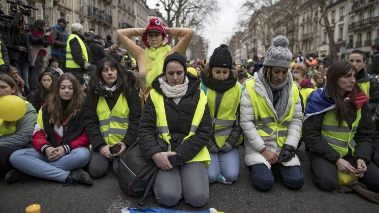 O protesto decorreu em várias cidades francesas