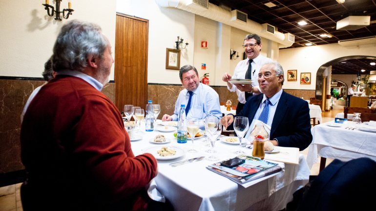 Jantar de despedida de António Costa do programa, em 2014