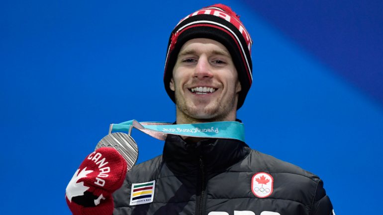 O atleta canadiano conquistou a medalha de prata na categoria slopestyle nos Jogos Olímpicos de inverno de 2018
