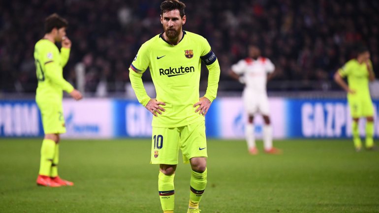 Messi foi o principal inconformado do Barcelona