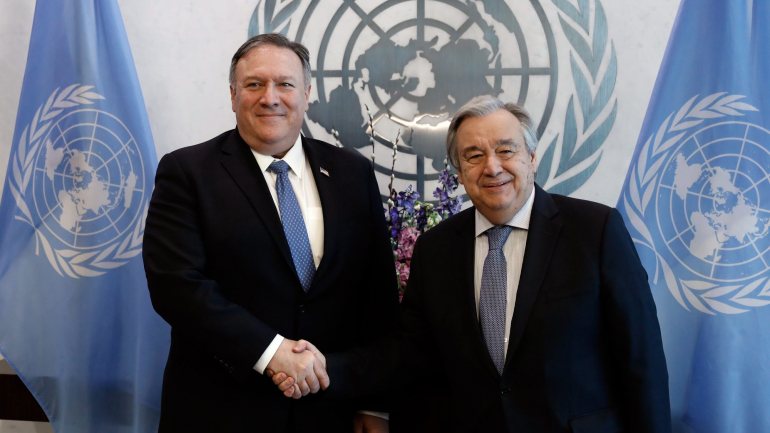 O encontro aconteceu na sede das Nações Unidas, em Nova Iorque, e durou cerca de 30 minutos