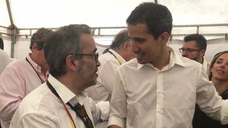Rangel esteve várias vezes com Guaidó ao longo de sexta-feira