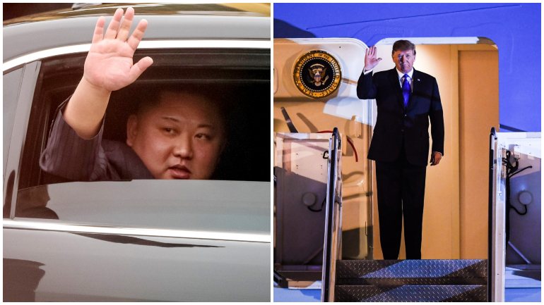 Os dois líderes já chegaram a Hanói, no Vietname