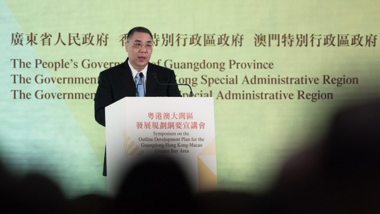 Chui Sai On falava em Pequim, na segunda reunião plenária para o Desenvolvimento da Grande Baía Guangdong-Hong Kong-Macau