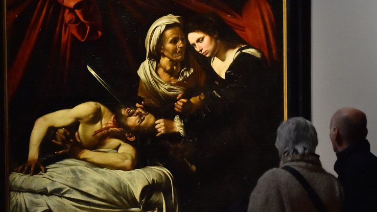 O quadro tem 144 centímetros de largura e 175 de altura e representa a decapitação de Holofernes por Judith