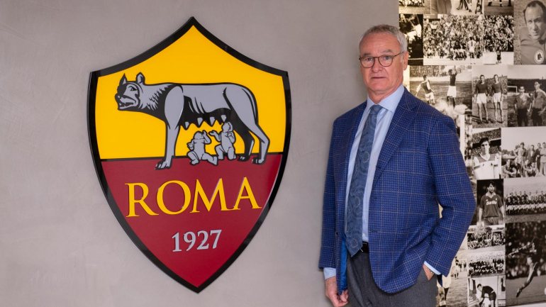 Claudio Ranieri está de volta ao futebol italiano e à Roma. Fonte: Twitter