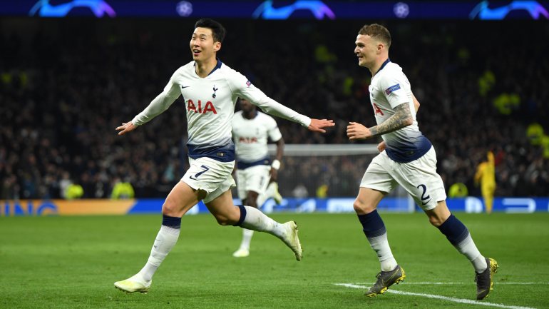 O sul-coreano assinou um grande golo e tornou-se o primeiro jogador do Tottenham a marcar num jogo da Liga dos Campeões no novo estádio