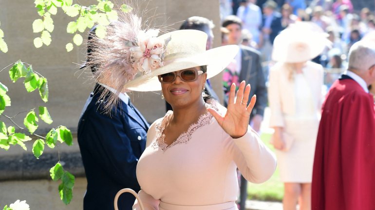 Amiga do casal, Oprah não falhou o casamento de Harry e Meghan, em 19 de maio de 2018, em Windsor © Ian West - WPA Pool/Getty Images