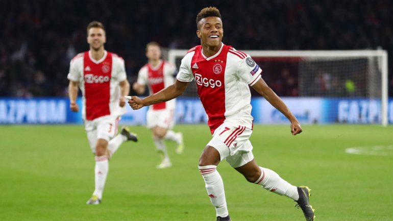 O avançado marcou o golo do empate do Ajax contra a Juventus