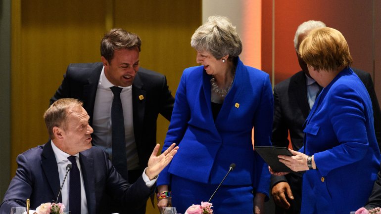 Líderes europeus estiveram reunidos no Conselho Europeu para discutir apenas o adiamento do Brexit