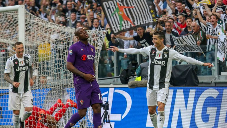 Ronaldo não marcou frente à Fiorentina mas esteve na jogada do autogolo de German Pezzella que sentenciou o resultado final