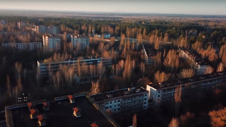 Um fotógrafo americano registou imagens aéreas com um drone da cidade atingida pela explosão de Chernobyl