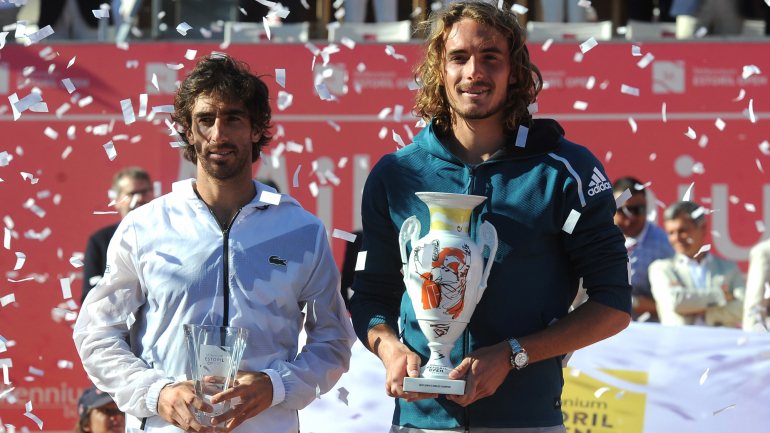 Pablo Cuevas e Stefanos Tsitsipas, os finalistas da edição de 2019 do Millennium Estoril Open