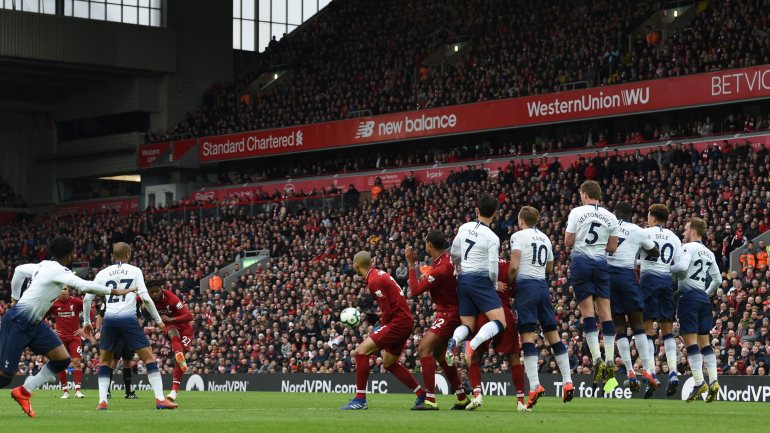 Liverpool e Tottenham, aqui num jogo da Premier League em Anfield Road, desafiaram o impossível e vão encontrar-se na final da Champions