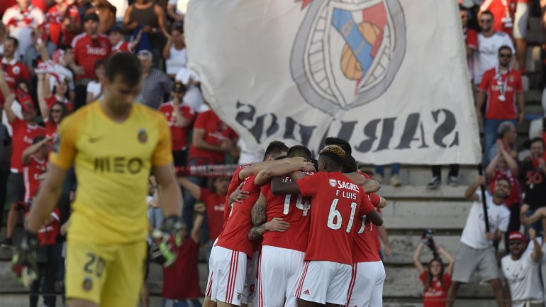 Benfica ficou a precisar apenas de um ponto na última jornada com o Santa Clara para voltar a ser campeão