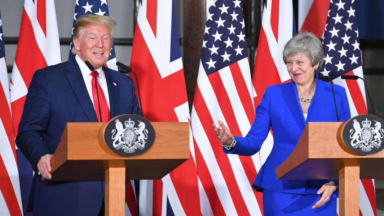 Esta terça-feira Donald Trump cumpre o segundo de três dias da sua visita de Estado ao Reino Unido