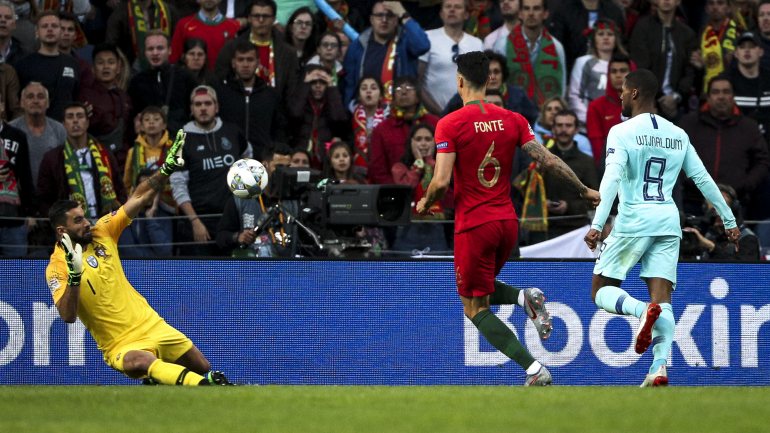 Rui Patrício teve apenas trabalho a partir dos 60 minutos mas segurou o triunfo de Portugal frente à Holanda na final da Liga das Nações
