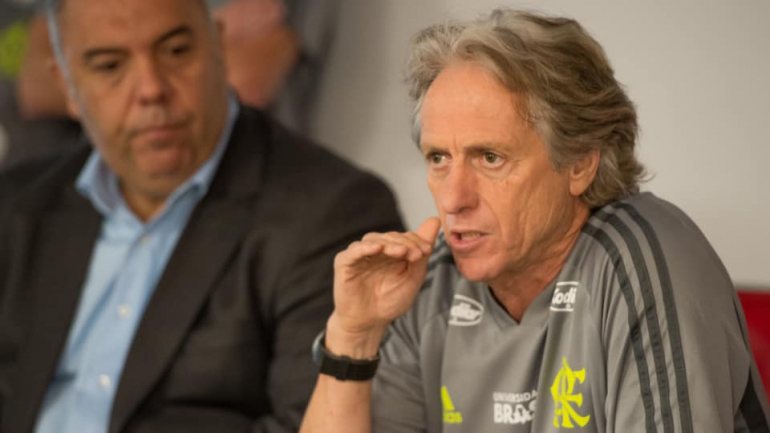 Jorge Jesus elevou a fasquia logo na primeira palestra como treinador do Flamengo, no Ninho do Urubu