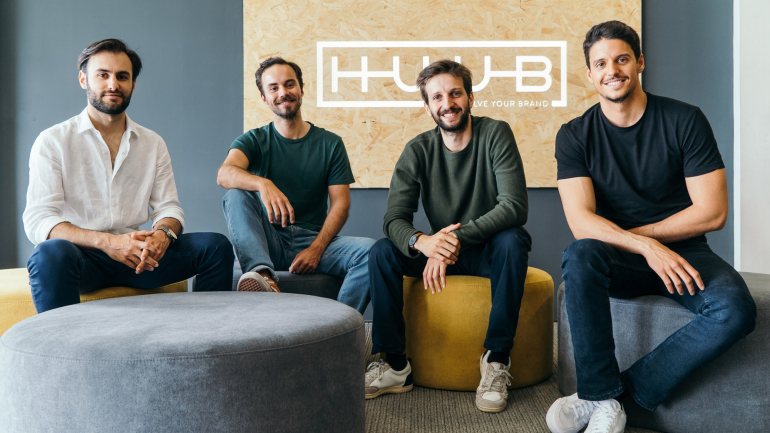 Tiago Paiva, Pedro Santos, Tiago Craveiro e Luís Roque, os fundadores da HUUB
