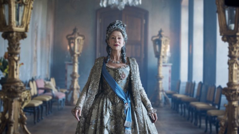 A atriz inglesa Hellen Mirren é Catarina, a Grande, na minissérie sobre o fim do reinado da imperatriz russa