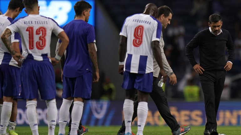 Sérgio Conceição não escondeu a desilusão no final do encontro mas enalteceu a reação dos jogadores perante a desvantagem